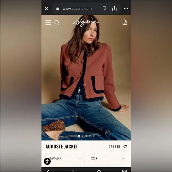 Sezane Auguste  Cardigan Jacket - Picture 8 of 8